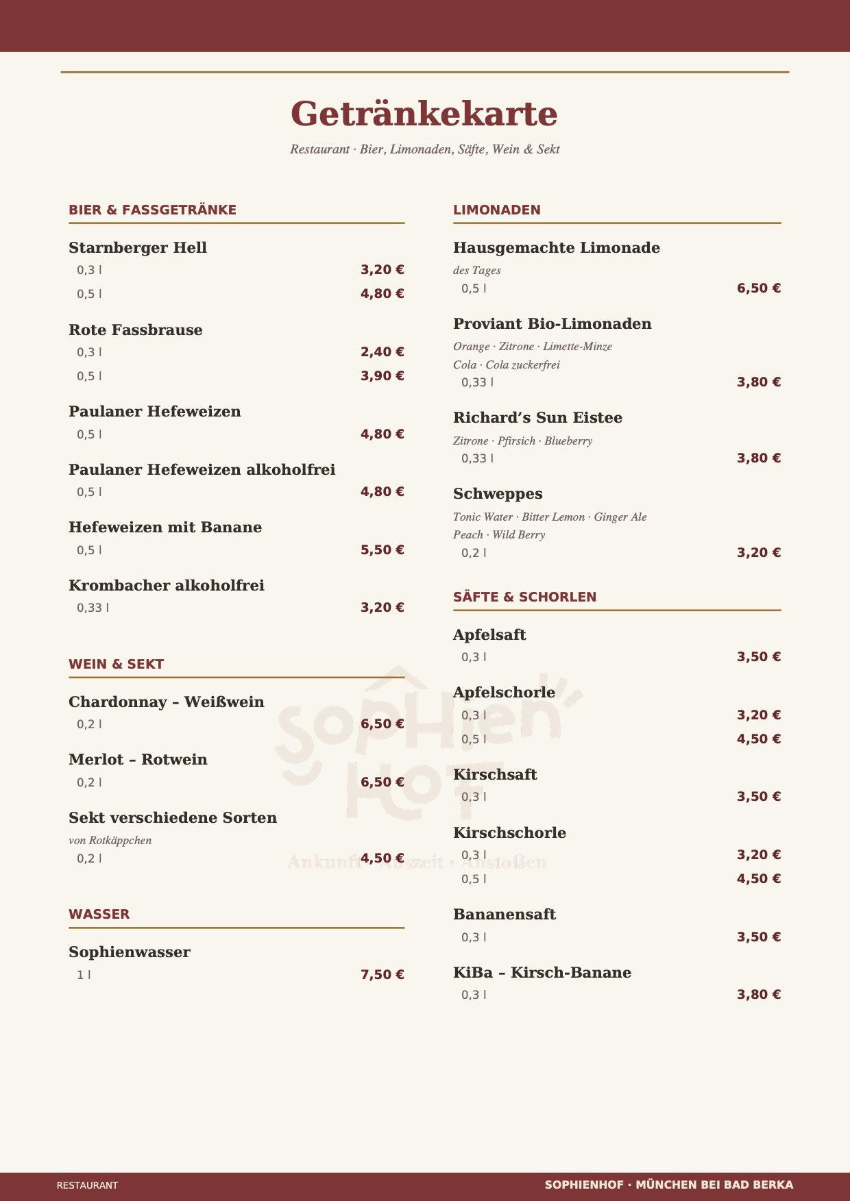 Sophienhof_Getraenkekarte_Restaurant_I